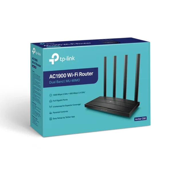 روتر تی پی لینک مدل Archer C80 Dual-Band MU-MIMO