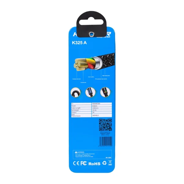 کابل شارژ کینگ استار مدل K325 A Micro-USB