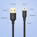 کابل تبدیل یوگرین مدل US132 USB - Mini-USB