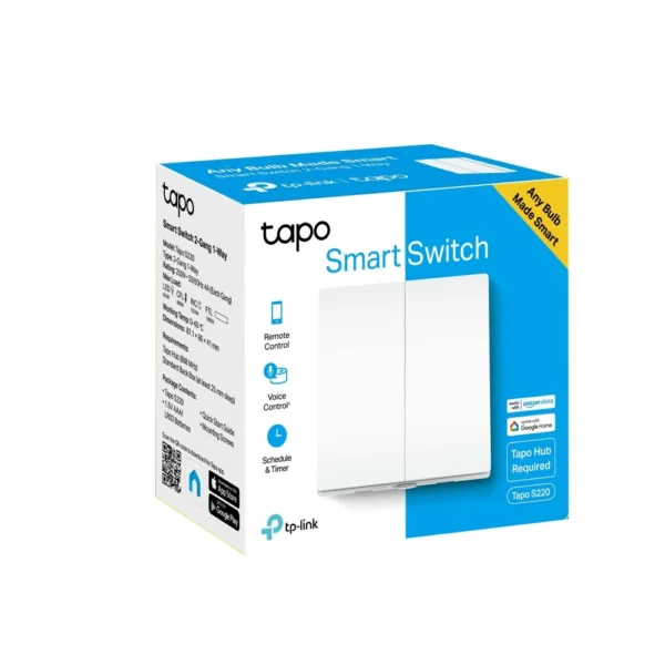کلید دو پل هوشمند تی پی لینک مدل Tapo S220