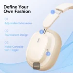 هدست بی سیم باسئوس مدل Bowie H1i Noise-Cancellation