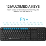 کیبورد و ماوس بی سیم رپو مدل X2100 Wireless مشکی