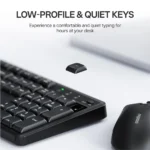 کیبورد و ماوس بی سیم رپو مدل X2100 Wireless مشکی