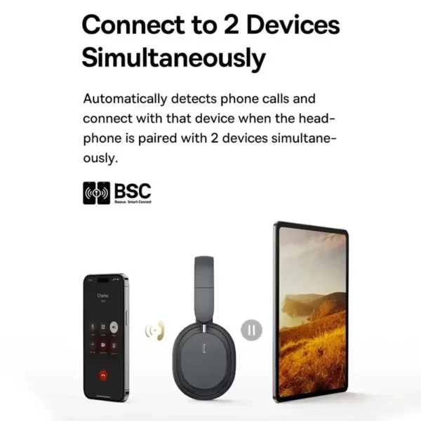 هدست وایرلس باسئوس مدل Bowie D05