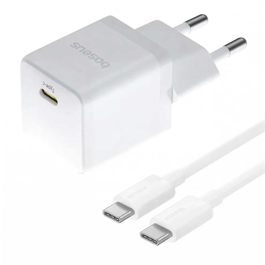 شارژر باسئوس مدل Palm Fast Charger 1C 20W به همراه کابل شارژ PD 60W