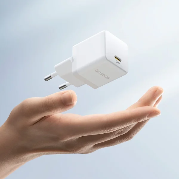 شارژر باسئوس مدل Palm Fast Charger 1C 20W به همراه کابل شارژ PD 60W