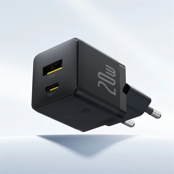 شارژر موبایل باسئوس مدل Palm Fast Charge 20W C+U سفید