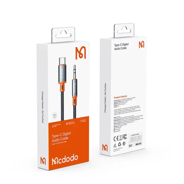 کابل تبدیل مک دودو مدل CA-0820 USB-C to AUX 1.2m