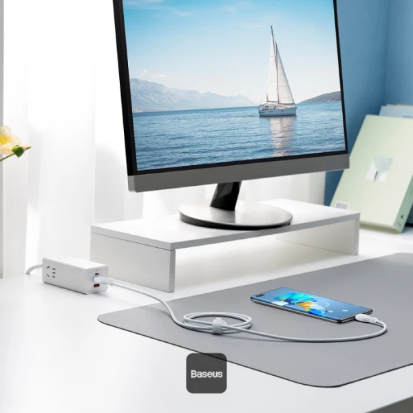 کابل شارژ باسئوس مدل Baseus Pudding Type-C PD 100W 2m