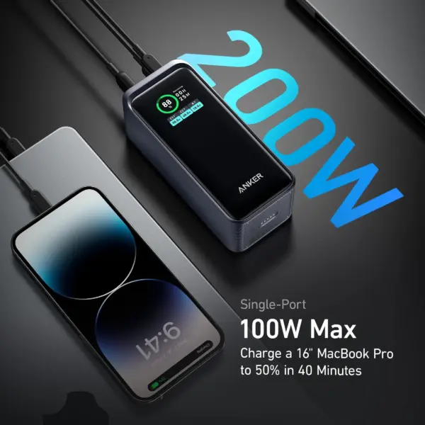 پاوربانک انکر مدل Anker 735 20000mAh 200W