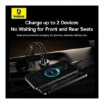 شارژر فندکی باسئوس مدل Baseus Tiny Star C+L 30W