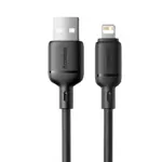 کابل شارژ باسئوس مدل Baseus Silky USB to Lightning 2.4A 2m