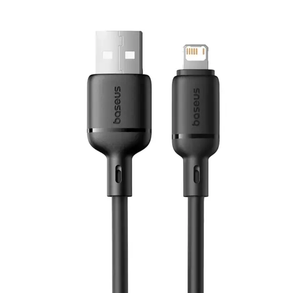 کابل شارژ باسئوس مدل Baseus Silky USB to Lightning 2.4A 2m