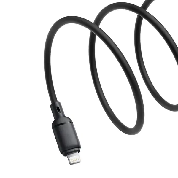 کابل شارژ باسئوس مدل Baseus Silky USB to Lightning 2.4A 2m
