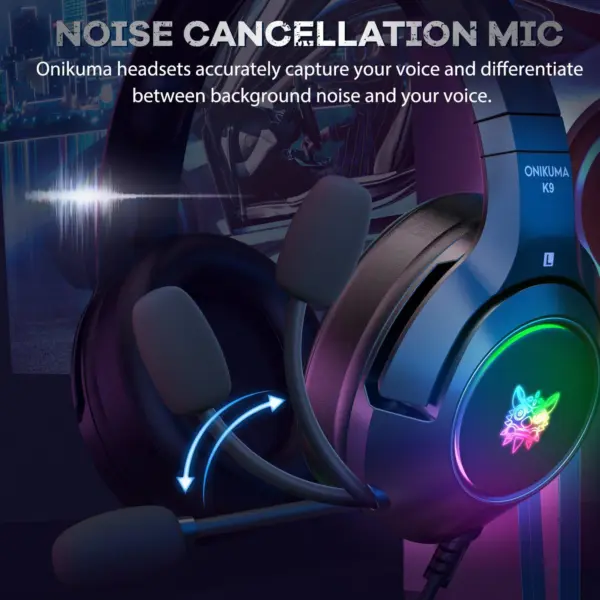 هدست گیمینگ اونیکوما مدل K9 RGB