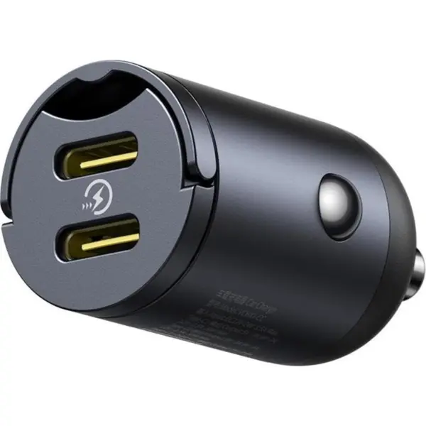 شارژر فندکی باسئوس مدل Tiny Star C+C 30W