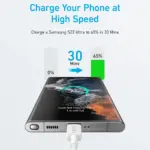 کابل شارژ انکر مدل Anker 322 PD 60W 1.8m
