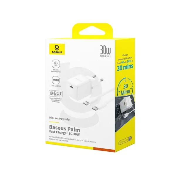 شارژر باسئوس مدل Baseus Palm Fast Charger 1C 30W