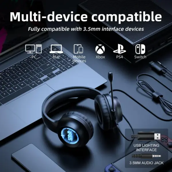 هدست گیمینگ اونیکوما مدل Onikuma X36 RGB