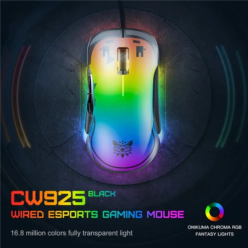 ماوس گیمینگ اونیکوما مدل CW925 RGB مشکی