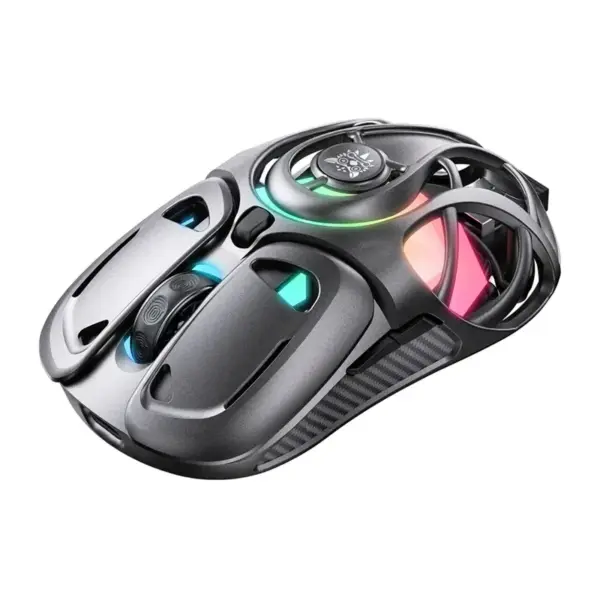 Onikuma Gaming Mouse DM02 Tri-Mode RGB خاکستری
