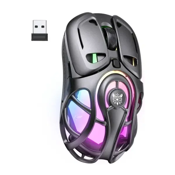 Onikuma Gaming Mouse DM02 Tri-Mode RGB خاکستری
