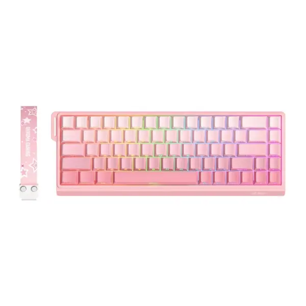 Onikuma Full Mechanical Keyboard G69 RGB صورتی