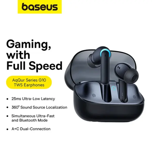 هندزفری بلوتوثی باسئوس مدل Baseus AeQur G10 مشکی