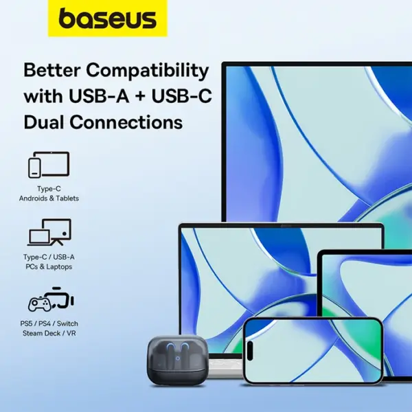 هندزفری بلوتوثی باسئوس مدل Baseus AeQur G10 مشکی