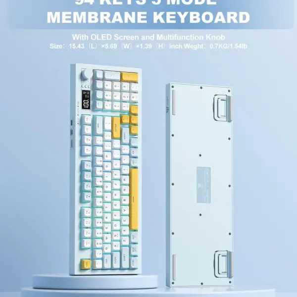 Onikuma Membrane G80 RGB Gaming Keyboard آبی روشن