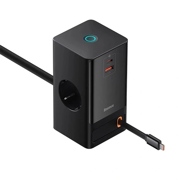 شارژر رو میزی باسئوس مدل Baseus PowerCombo 65W مشکی