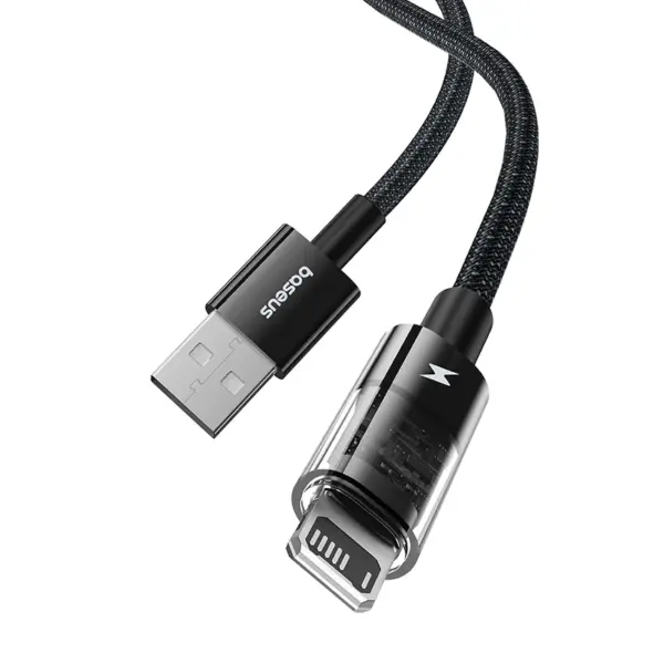 Baseus Gem Charging Cable USB to IP 2.4A 1m مشکی