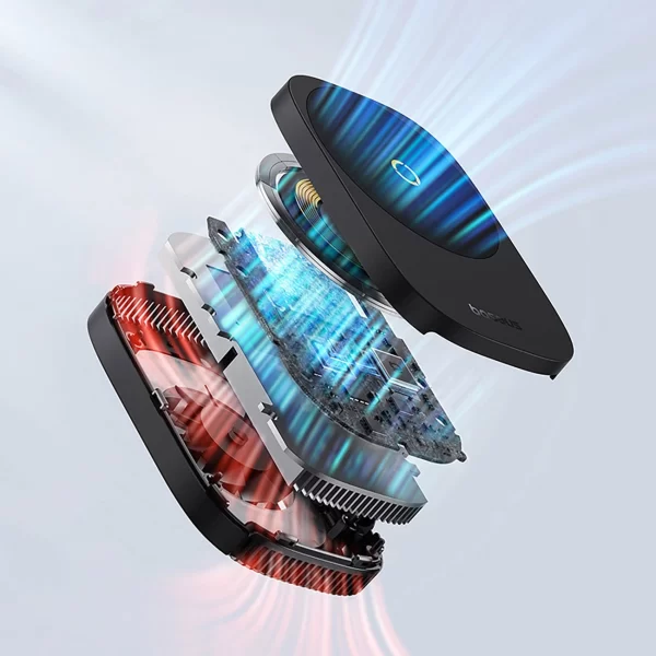 پاور بانک بی سیم باسئوس مدل Baseus MagPro II Magnetic مشکی