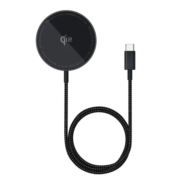 شارژر بی سیم باسئوس مدل Baseus Simple Mini4 Qi2 15w مشکی