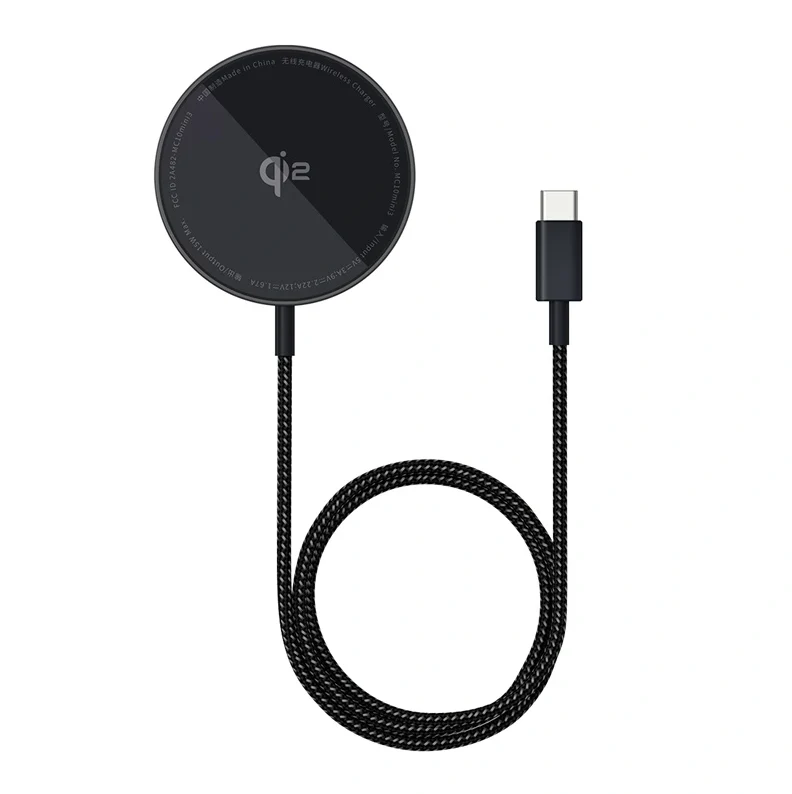 شارژر بی سیم باسئوس مدل Baseus Simple Mini4 Qi2 15w مشکی