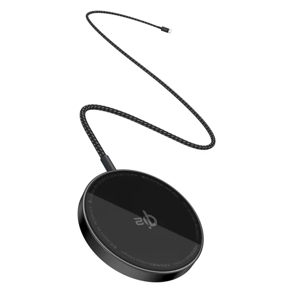 شارژر بی سیم باسئوس مدل Baseus Simple Mini4 Qi2 15w مشکی