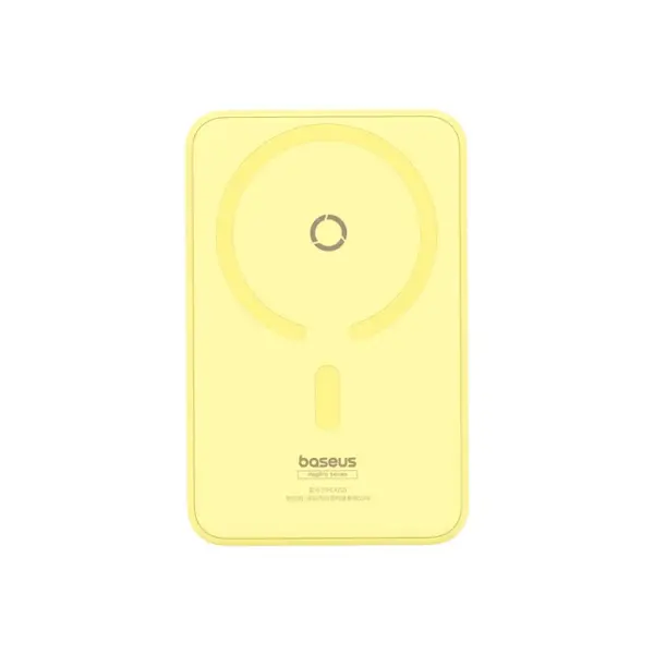 پاور بانک باسئوس با قابلیت وایرلس شارژر مدل Baseus MagPro Magnetic Bracket 20W زرد