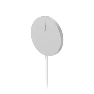شارژر مگنتی بی سیم باسئوس مدل Baseus Simple Mini3 15w نقره ای