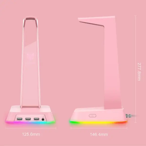 استند هدست اونیکوما مدل Onikuma ST-2 RGB صورتی