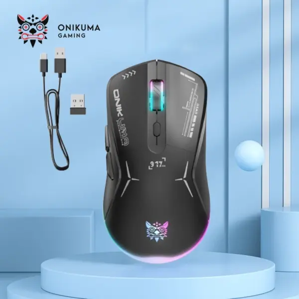 Onikuma Gaming Mouse CW917 Wireless RGB مشکی