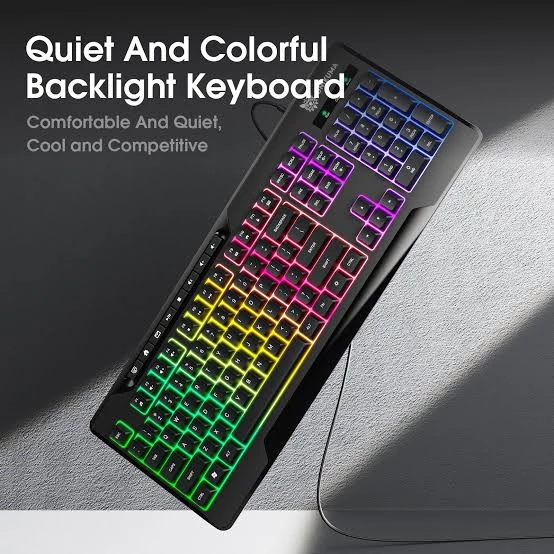 Onikuma Gaming Full Size RGB Memberane Keybord G32 مشکی