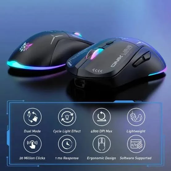 Onikuma Gaming Mouse CW917 Wireless RGB مشکی