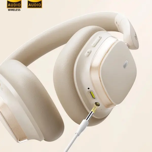 baseus bowie H1s noise cancellation wireless headphones کرمی