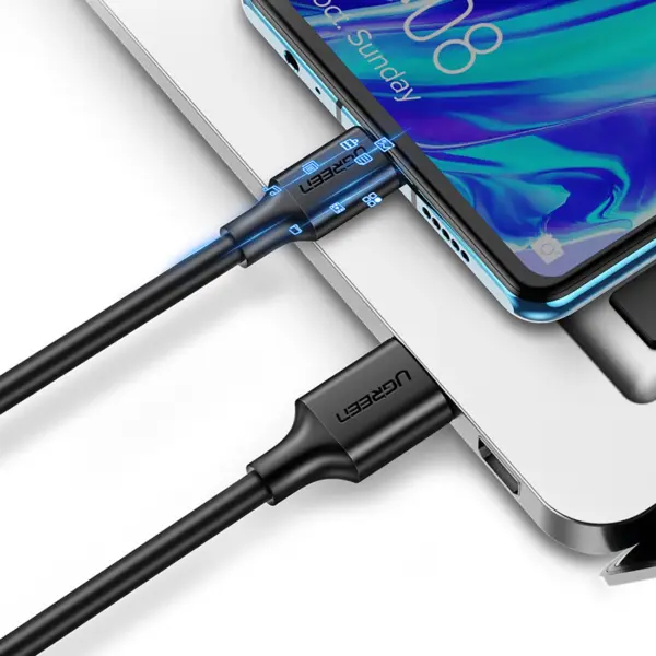کابل USB به تایپ C یوگرین مدل Ugreen US184 مشکی