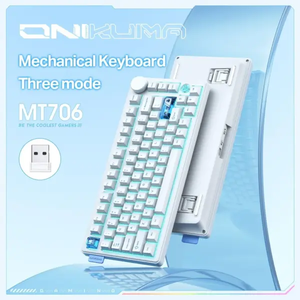 کیبورد گیمینگ اونیکوما مدل Onikuma MT706 سفید