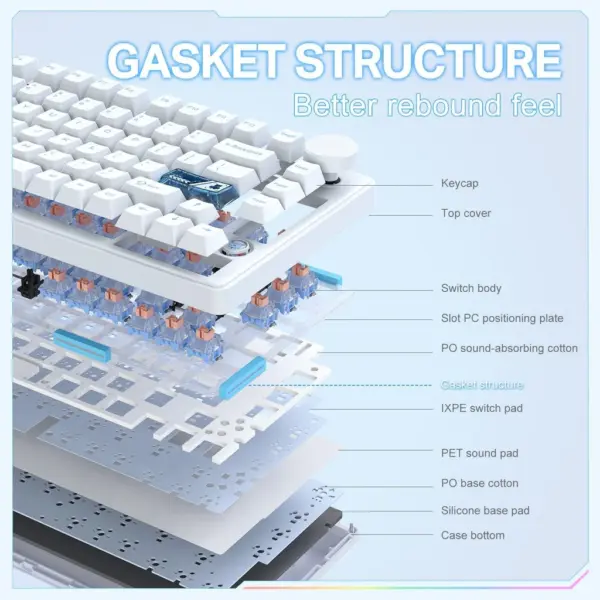 کیبورد گیمینگ اونیکوما مدل Onikuma MT706 سفید