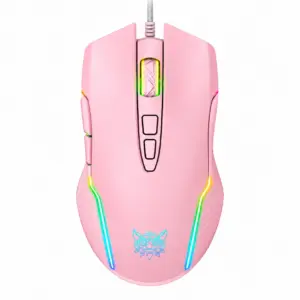 ماوس گیمینگ اونیکوما مدل Onikuma CW905 RGB صورتی