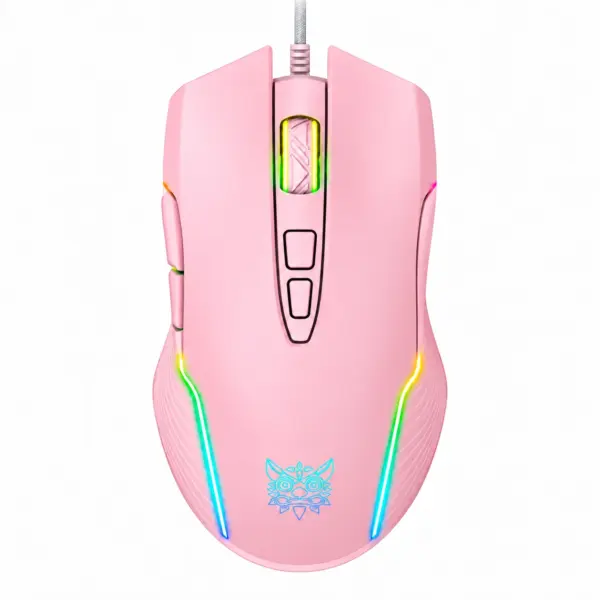 ماوس گیمینگ اونیکوما مدل Onikuma CW905 RGB صورتی