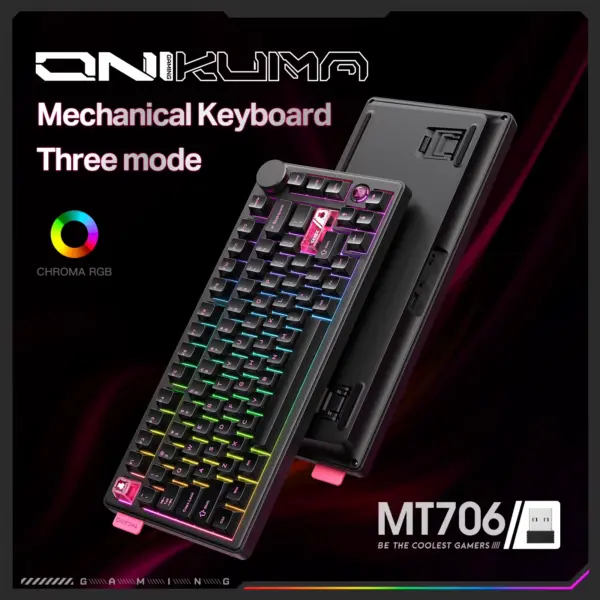 کیبورد گیمینگ اونیکوما مدل Onikuma MT706 مشکی