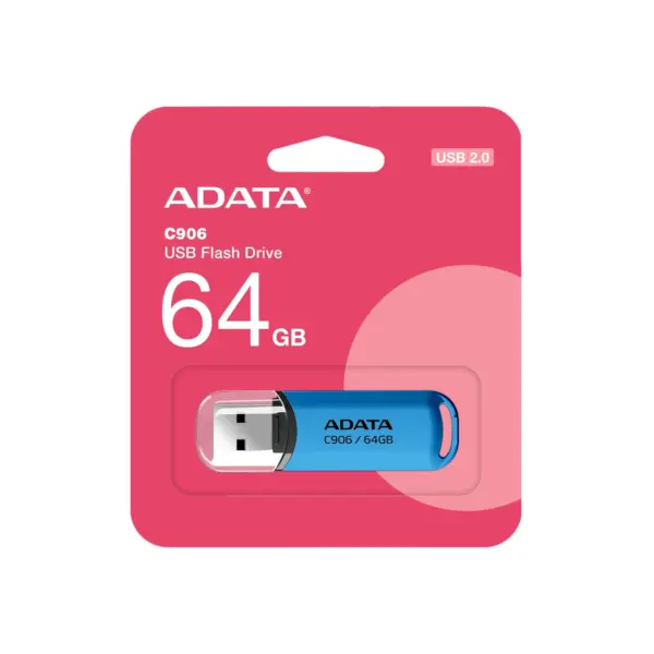 فلش مموری ای دیتا مدل C906 USB2.0 64GB آبی